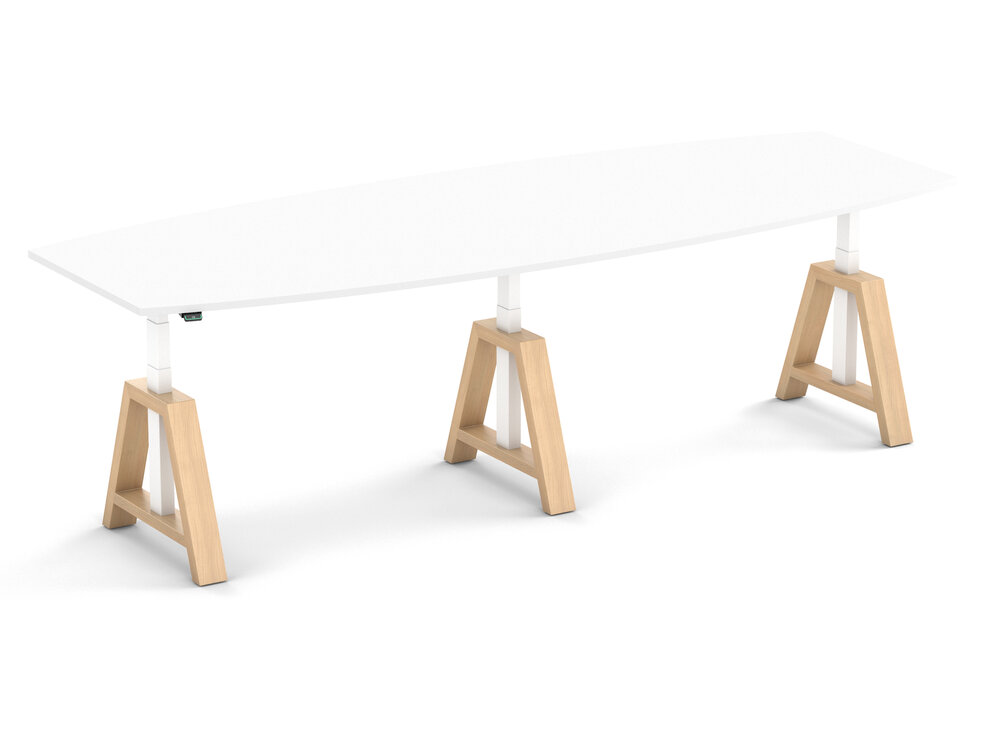 Vergadertafel OakDesk Meet | Worktrainer.nl