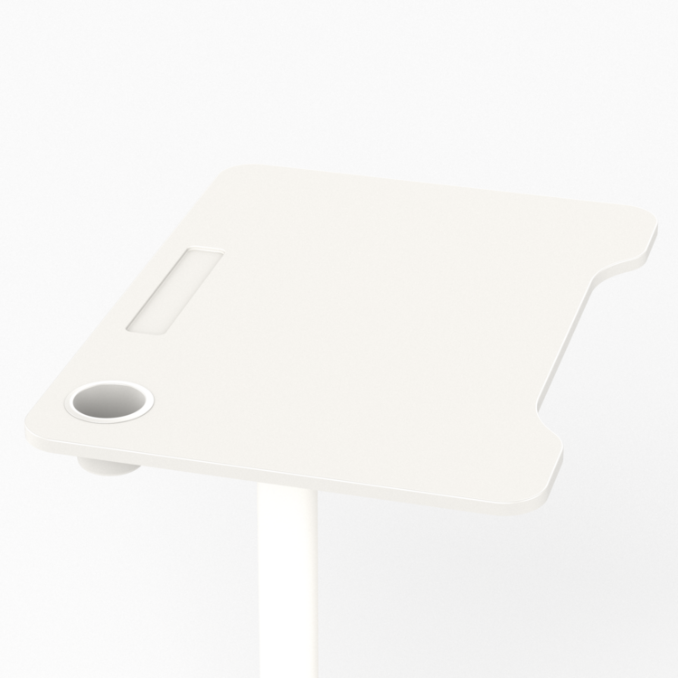 Single Leg Desk | Small Gasspring Sit-Stand Desk