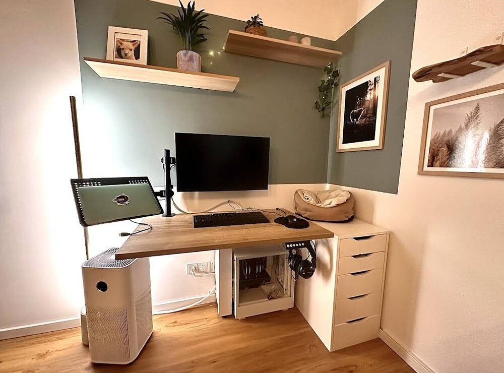 WallDesk Elektrische Muurtafel | Zit sta muurbureau | Worktrainer.nl