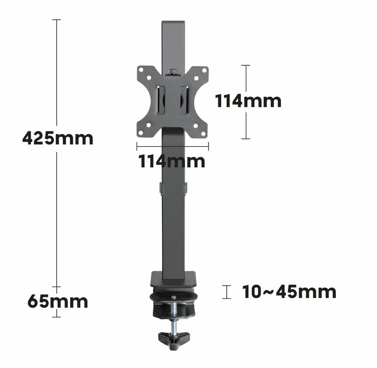 UPdesk | Monitor arm Single Short