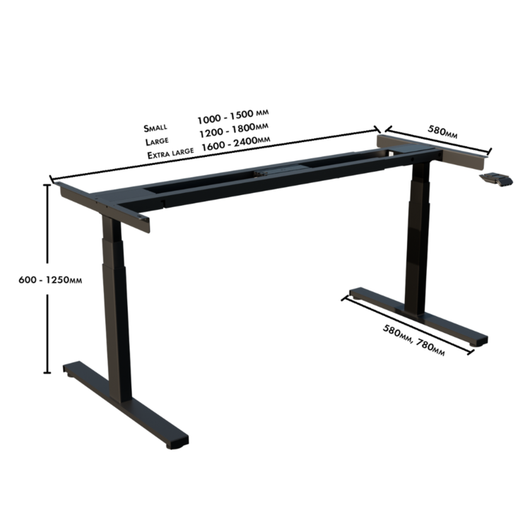 Electric Sit-Stand Desk - Linak SmartDesk - Worktrainer.com