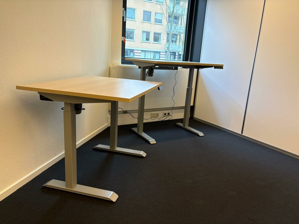 Klein Elektrisch zit-sta bureau - StudyDesk - Actief meubilair Worktrainer.nl