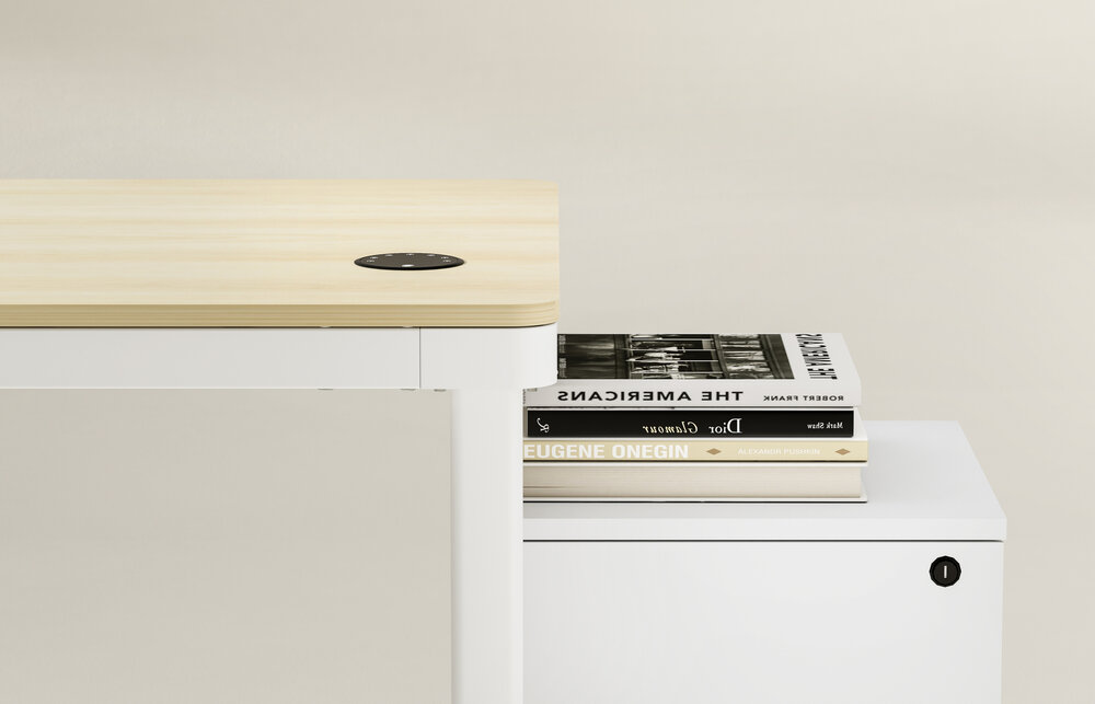 FlexiRise | Elektrische Zit-Sta 4 Poot Bureau/Vergadertafel