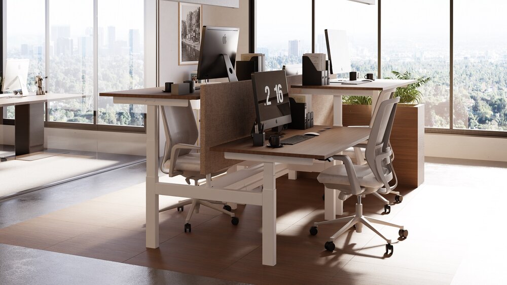 Linak Duo Bench | Double Sit-stand Desk