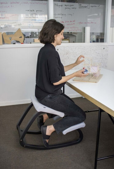 Varier Variable balance seat Moving furniture at work