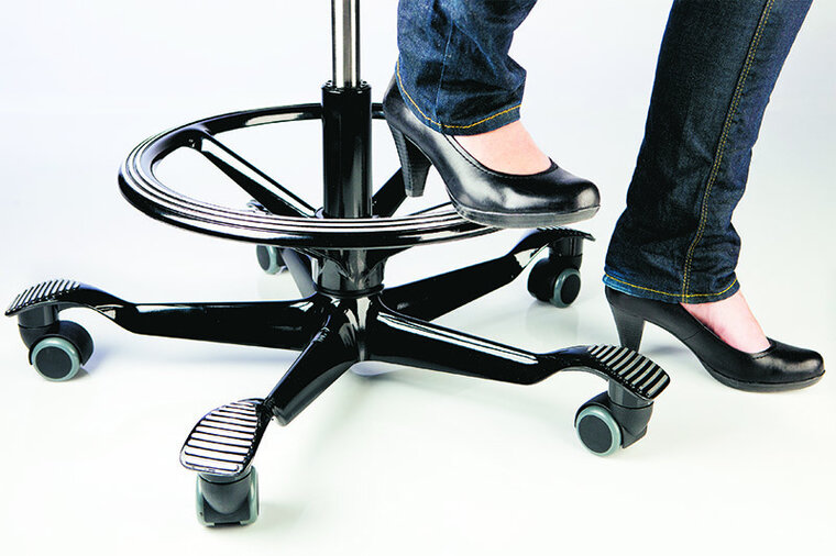 H G Capisco Ergonomic office chair with saddle seat Worktrainer