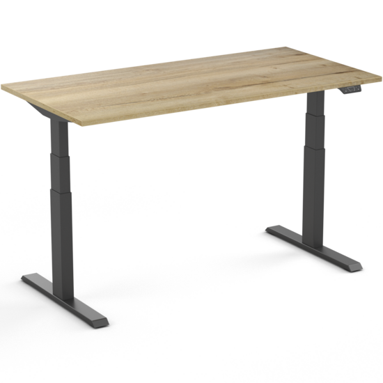 OAK Bureau naturel H 75 x Larg. 130 x P 60 cm