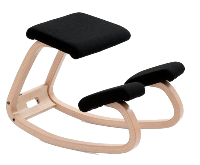 Varier Variable kneeling chair active furniture balance seat knee seat worktrainer.com worktrainer.nl