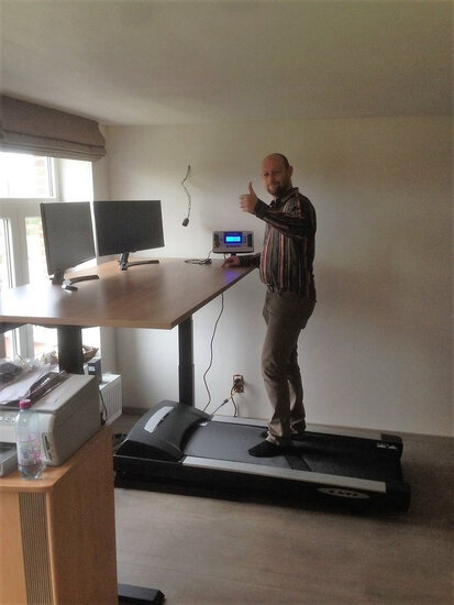 walkdesk solo wtb500 walk behind your desk Worktrainer.com