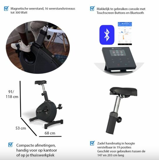 LifeSpan Workplace Desk Bike C3-SC110