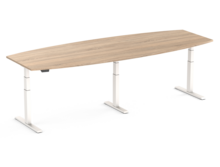 Vergadertafel elektrisch verstelbaar in hoogte 3 poot Worktrainer.nl