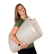 Antivermoeidheidsmat Infinity ergomat stamat actievestamat bubbels kleine werkplek bloedcirculatie standingmat worktrainer.nl w