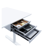 Pennenladen 3 Wit laden opbergers voor bureaus Worktrainer.nl