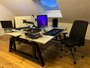 Double Electric Sit-Stand Desk - OakDesk - Nature desk with oak feet - Worktrainer.com