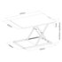 Afmetingen Ultra Slim Mini Desk | Staand werken achter een bureauverhoger | Worktrainer.nl