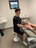 Up balance stoel met kussen | Balance kruk | Interstuhl | wiebelkruk | actief meubilair worktrainer.nl