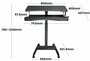 Updesk High Handmatig - Manual - Afmeting - Size - Small desk Dimensions