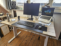 Aluforce 140 bureau | wissel staan en zitten achter je bureau af | Worktrainer.nl