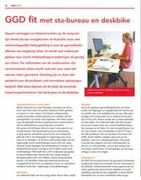 GGD GETS FIT WITH A SIT-STAND DESK AND DESKBIKE GGD GETS FIT WITH A SIT-STAND DESK AND DESKBIKE