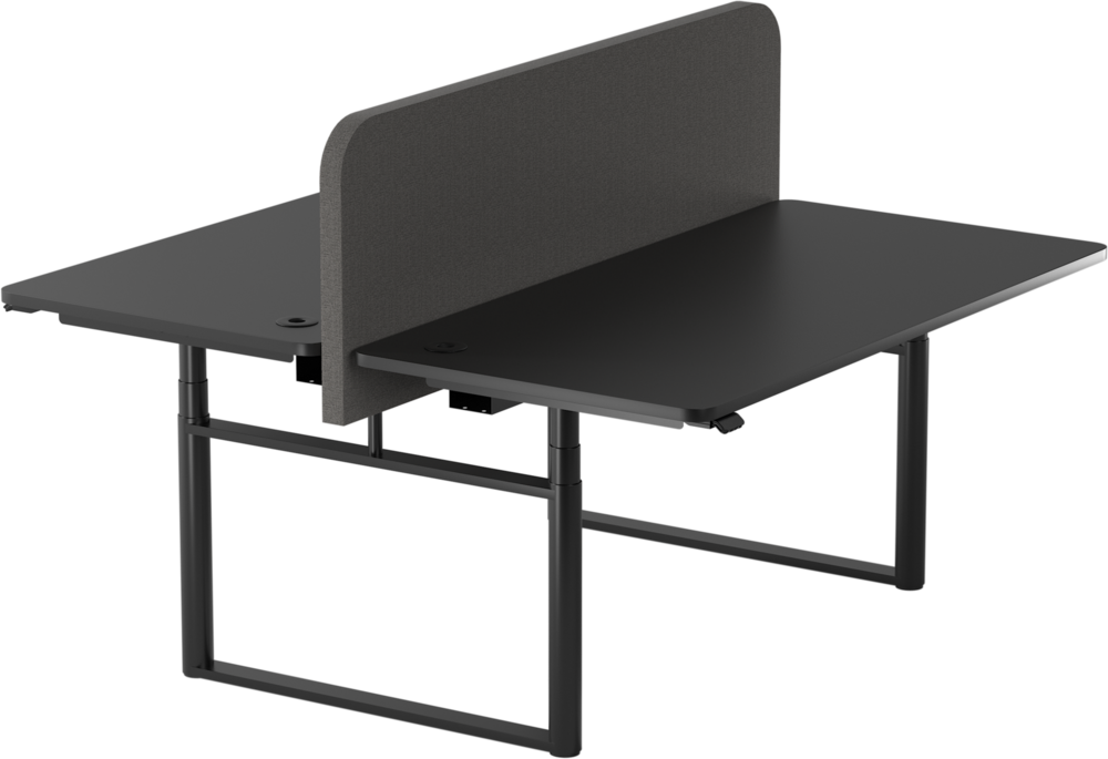 Linak Round Duo Bench | Double Sit-stand Desk
