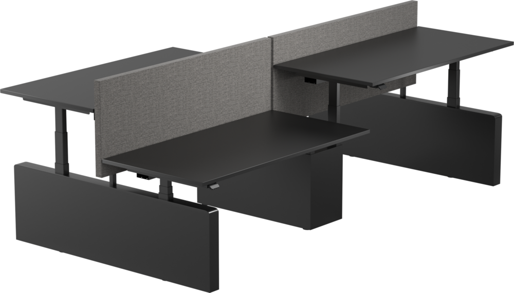 Linak Quattro Bench | 2 x Double Sit-stand Desk