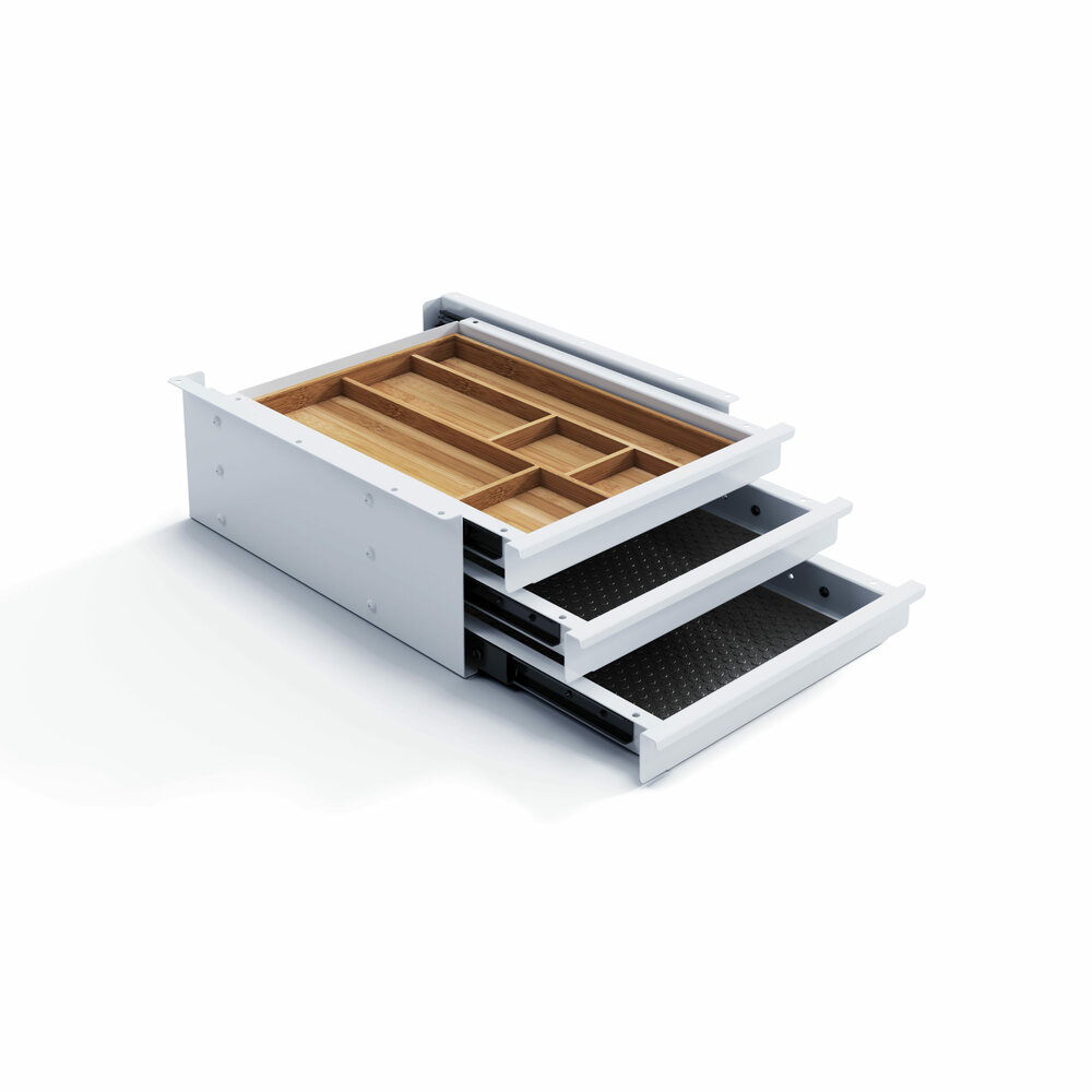 2nd Chance | TRI Grip | Pen drawers 30 x 35 cm - 3 drawers White