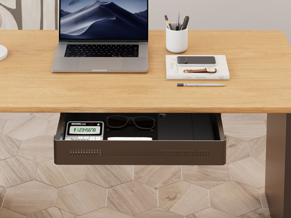 Under Desk Drawer Small with Charging Function | Pen drawer 40 x 26.6 cm
