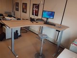 Electric Sit-Stand Corner Desk - SteelForce 471
