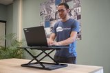 Ultra Slim Mini Desk | Staand werken achter een bureauverhoger | Worktrainer.nl