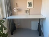 Design Hoog Laag Bureau - Elektrisch Zit-Sta Bureau - OakDesk - Worktrainer.nl 