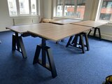 Design Hoog Laag Bureau - Elektrisch Zit-Sta Bureau - OakDesk - Worktrainer.nl 