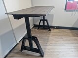 Design Hoog Laag Bureau - Elektrisch Zit-Sta Bureau - OakDesk - Worktrainer.nl 