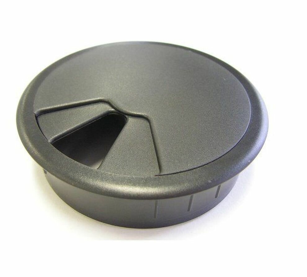 Cable grommet plastic 3piece round 3 colours