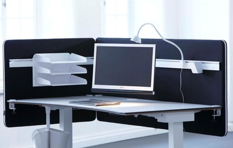 Screenz | Table screen acoustic and metal-reinforced table partition