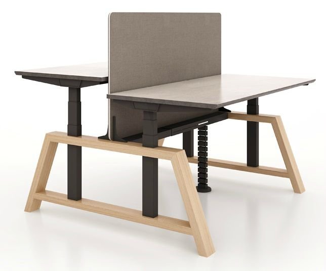 Screenz | Table partition double sit-stand desk
