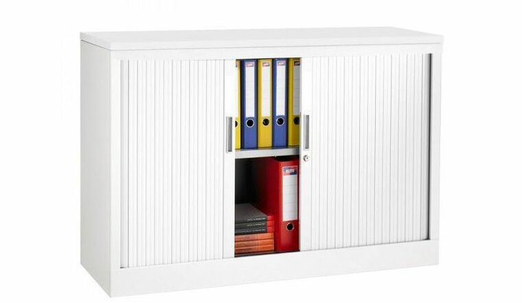 Roller-door cabinet 72,5cm high x 120cm with