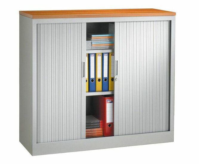 Roller-door cabinet 105cm high x 120cm width