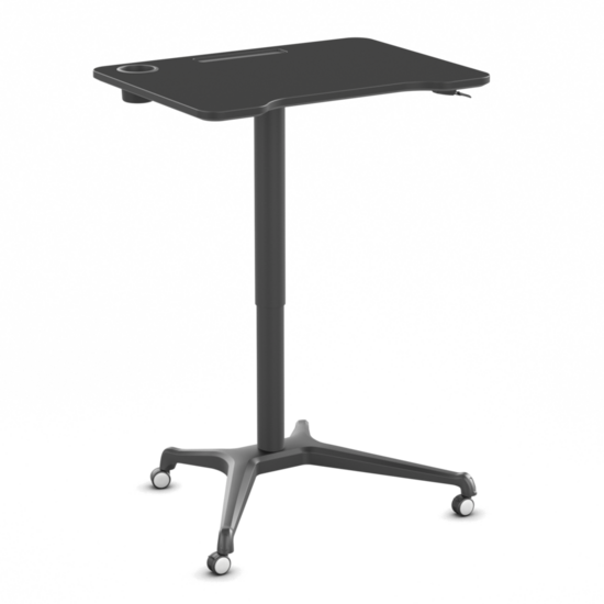 Single Leg Desk | Small Gasspring Sit-Stand Desk