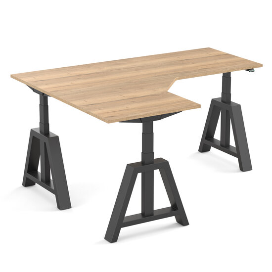 OakDesk Corner desk | Electric Sit-Stand Corner Desk