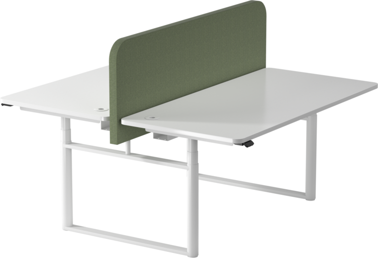 Linak Round Duo Bench | Double Sit-stand Desk