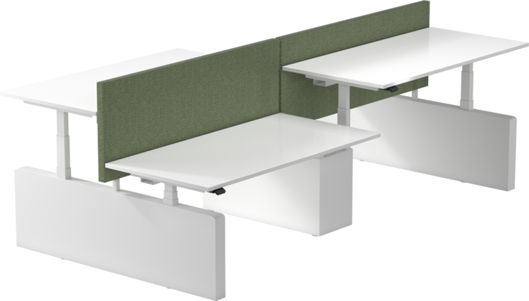 Linak Quattro Bench | 2 x Double Sit-stand Desk