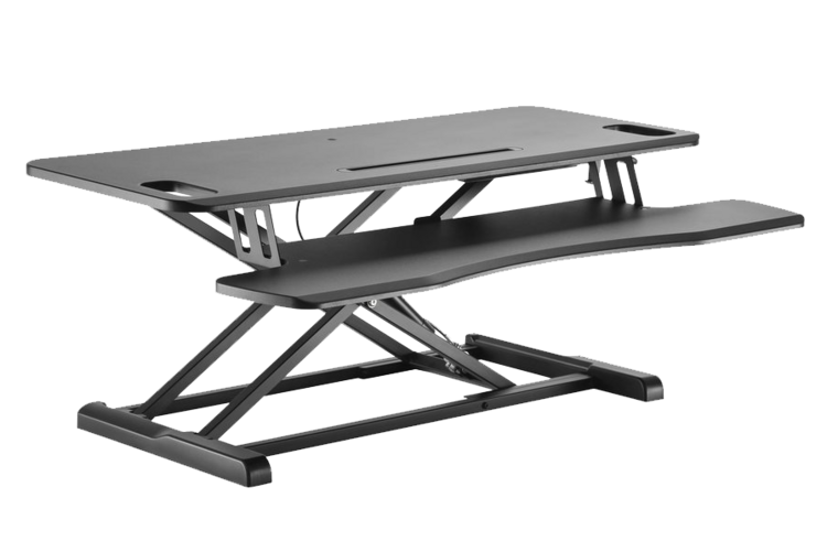 Updesk Cross zwart zit-sta verhoger Worktrainer.nl