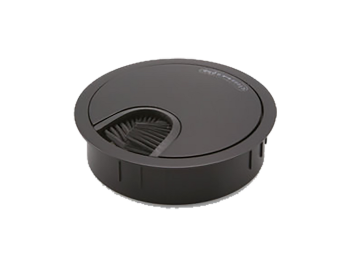 Cable grommet metal 2piece Aluminium and Chrome