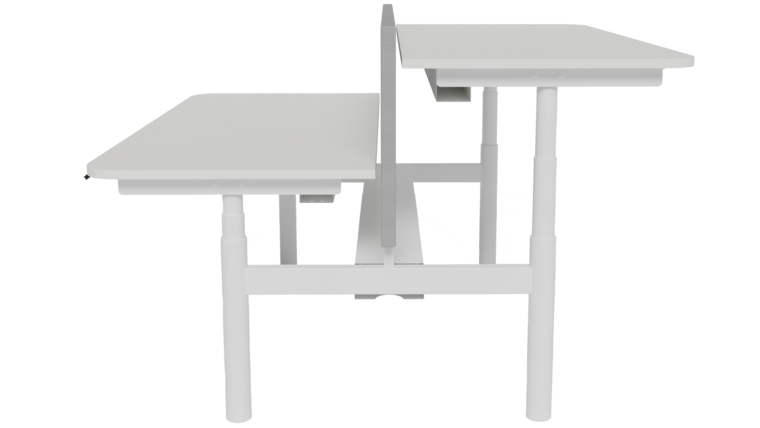 Linak Round Duo Bench | Double Sit-stand Desk